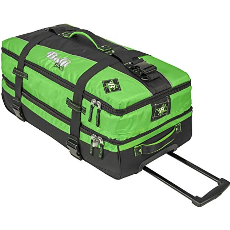 BoGi Bag Reisetrolley Koffer, 110 L, Grün/Schwarz - Stabiler Trolley mit 2 getrennten Packzonen – Bild 3
