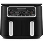 KARACA Air Pro Cook Duo Home Dinner XXXL 8 Liter Airfryer Black Chrome, Vielseitige Kochmöglichkeiten mit Circulation Air Tech