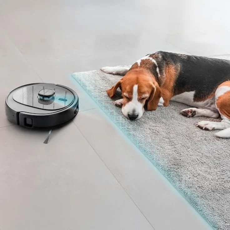 Cecotec Conga 9990 AI Spin Revolution Supreme Home, Saugwischroboter mit 10.000 Pa, Laser-Navigation, Selbstentleerungsstation, Smartphone-Steuerung, schwarz – Bild 9