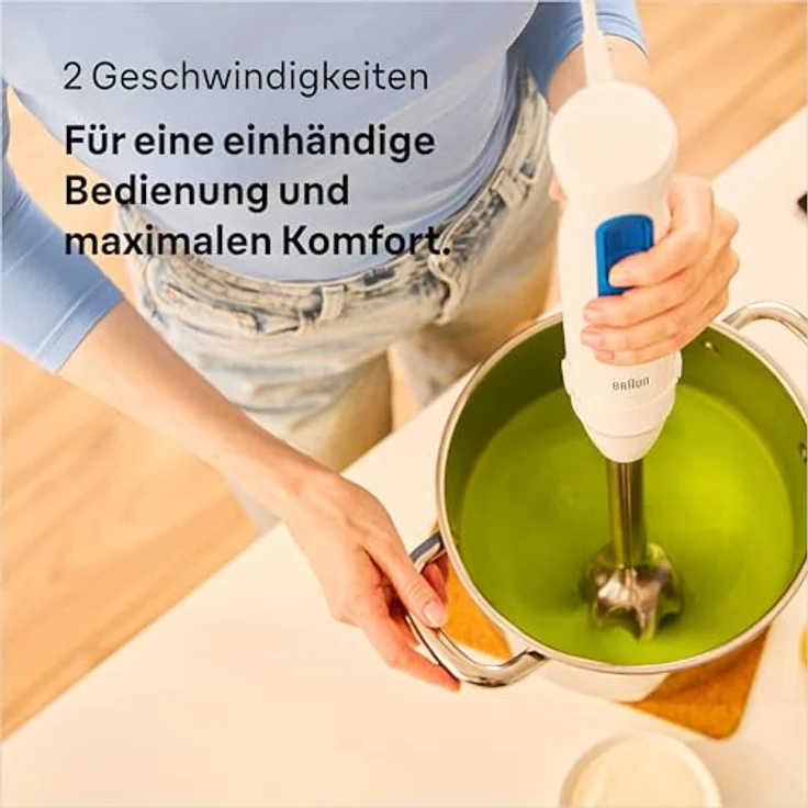 Braun Stabmixer MultiQuick MQ 30202 M, 900 W, weiß – Bild 4