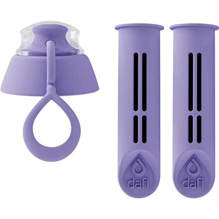 Dafi Flaschenfiltereinsatz lila 2er Set, wasserfilter mit 150 l Filterkapazität und Verschluss – Bild 5