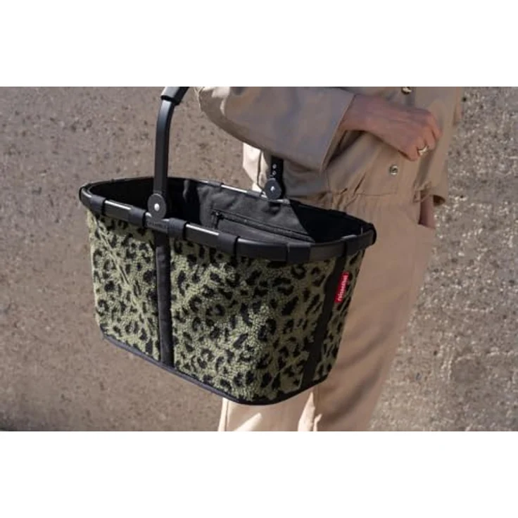 reisenthel Carrybag Shopper Tasche, Einkaufshilfe mit stabilem Aluminiumrahmen, 48 cm, 22 l, Grün – Bild 9