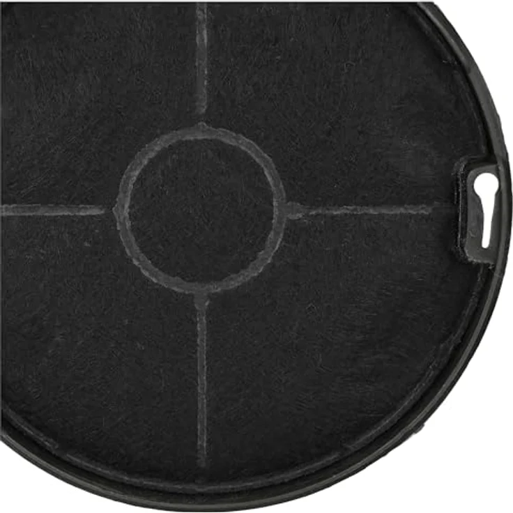 vhbw 2x Aktivkohlefilter kompatibel mit Juno JFC60131X, JFC90131X Dunstabzugshaube - 15,3 cm, runde Form, schwarz – Bild 6
