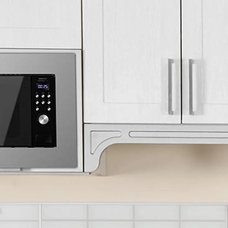 Cecotec Mikrowelle mit Grill, Einbaugerät, 700 Watt, 20 Liter Garraum, grau, Edelstahl – Bild 5