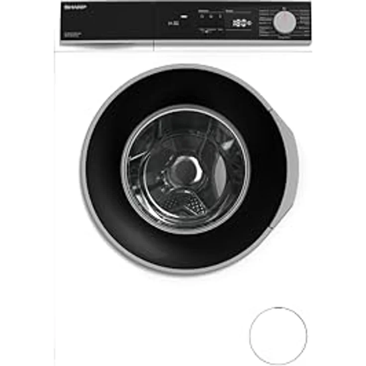 Sharp ES-NFA814BW1NA-DE Waschmaschine Frontlader/A / 8 kg / 1400 U/min/Inverter Motor / 15 Programme inkl. 12 min Kurzprogramm/AquaStop/Weiß – Bild 1
