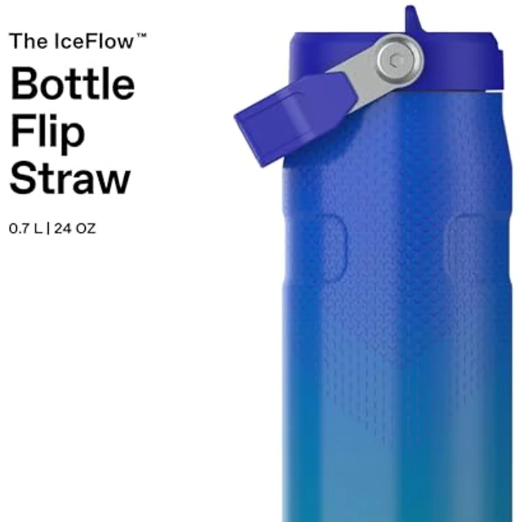 STANLEY 1913 Flip Straw Trinkflasche 0.7L, doppelwandige Vakuumisolierung, pacific Hypergrip, spülmaschinenfest, auslaufsicher – Bild 3