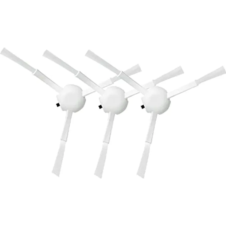 BiOHY Seitenbürste für Roborock S5 & S6 in weiß (3er-Set) | kompatibel mit S5, S50, S51, S55, S5 Max, S6 Pure & S6 MaxV | Wischroboter Zubehör | Bürste für Fliesen, Parkett, Laminat & PVC