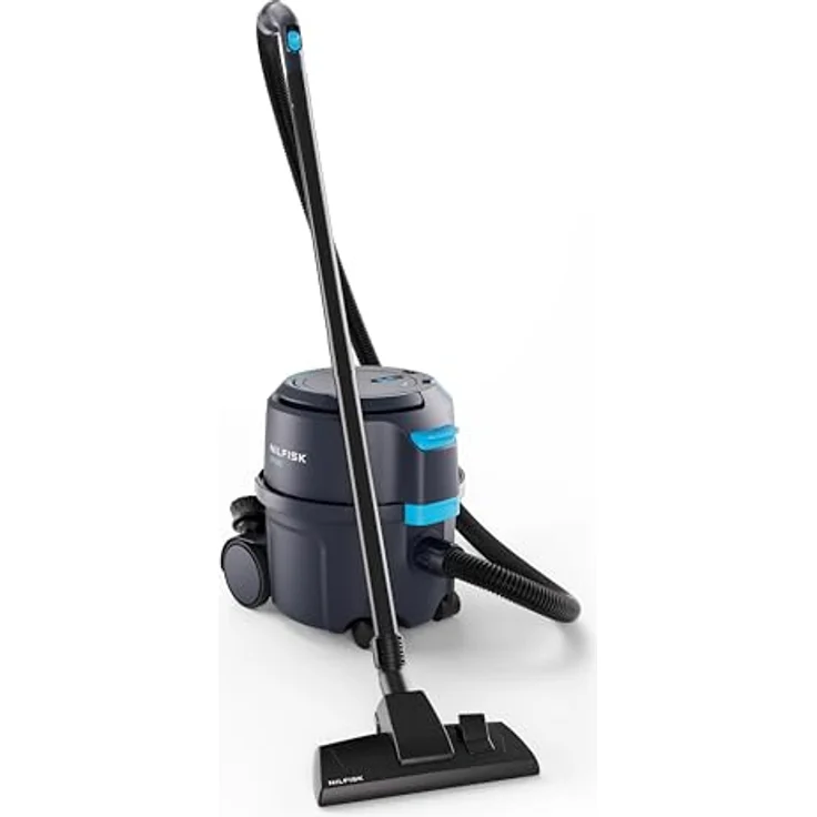 Nilfisk VP400 HEPA EC EU, Trockensauger mit 15L Filterbeutelvolumen, Dunkelblau, optimierte Effizienz und integriertes Kabelaufrollsystem – Bild 1