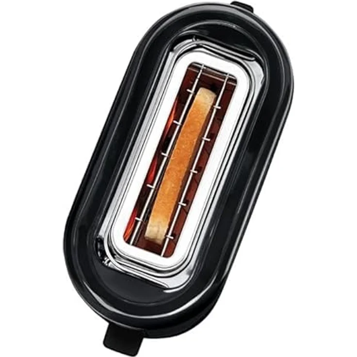 WMF Küchenminis 1-Scheiben Toaster mit Brötchenaufsatz, 600W, Edelstahl schwarz matt, Auftau-Funktion, 7 Bräunungsstufen – Bild 2