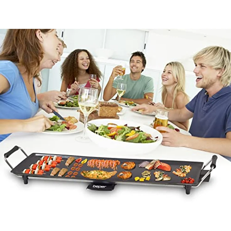 Beper 90.386 Teppanyaki Teppanyakiplatte, Metall, Schwarz – Bild 5
