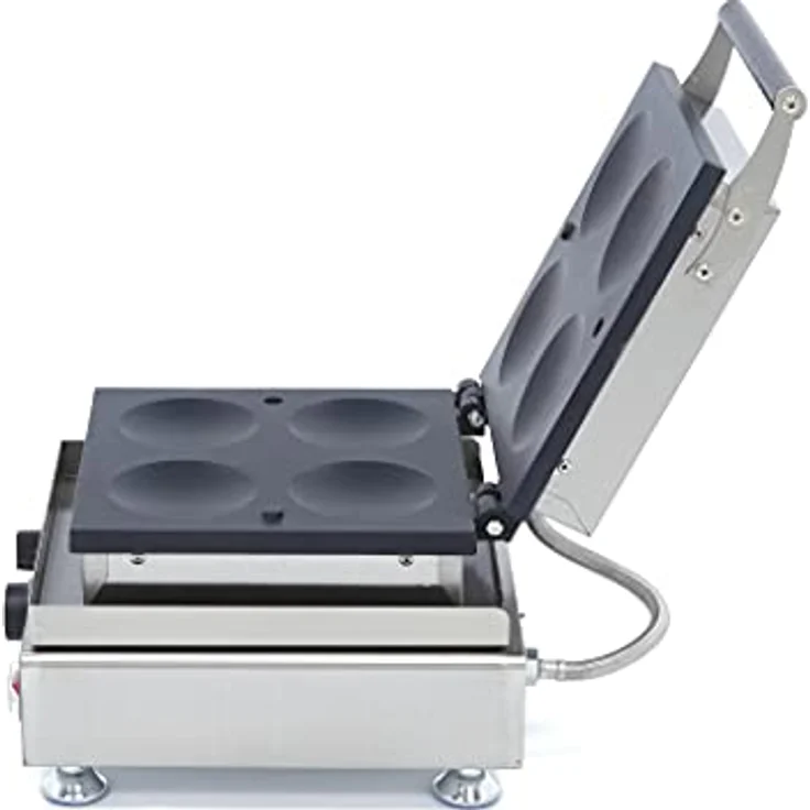 Maxima Gastro Pfannkuchenmacher, 4 Pfannkuchen à 10 cm, mit Antihaft-Backblech und Timer – Bild 3