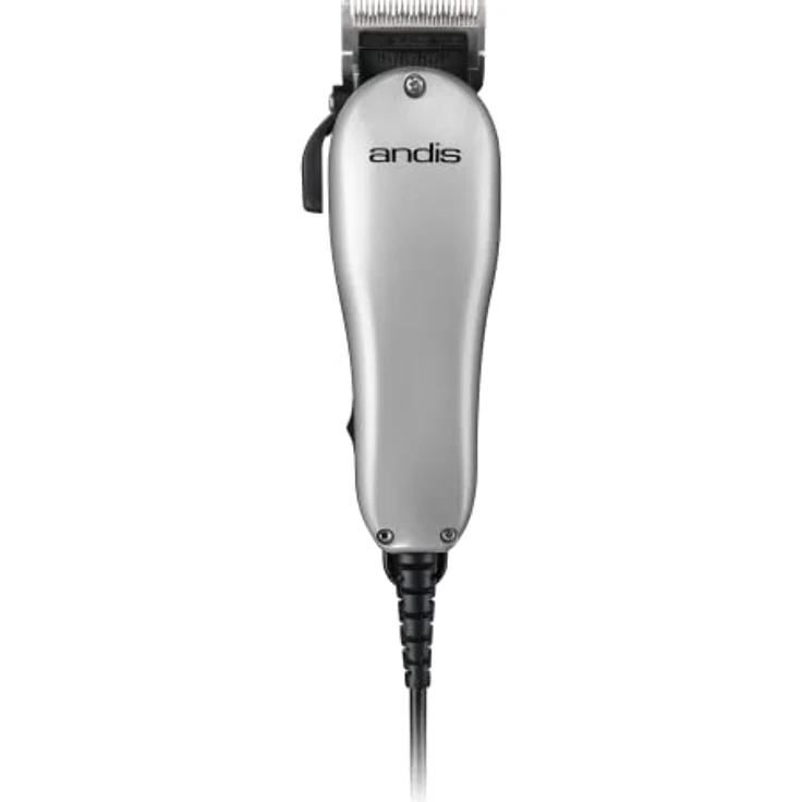 Andis Einfach Stil Haarschneidemaschine – Vibrations-Wechselstrommotor, Verstellbare Klinge, 7 Aufsteckkämme, 2,7m Kabel, Silber – Bild 1