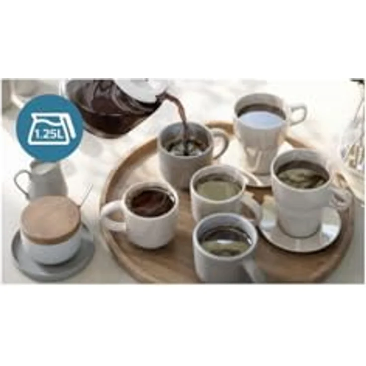 Philips HD7411/00, Filterkaffeemaschine mit Warmhaltemodus, Weiß – Bild 7