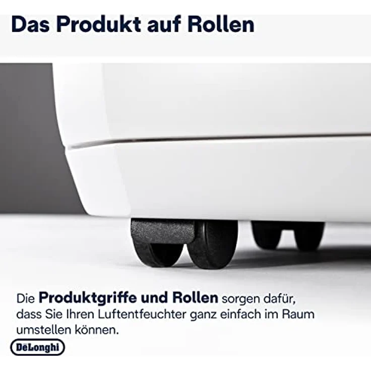 De'Longhi DDSX220 Luftentfeuchter AriaDry Raumluftentfeuchter 436 W, 20 Liter, 44 Decibel, Kunststoff, Weiß – Bild 5