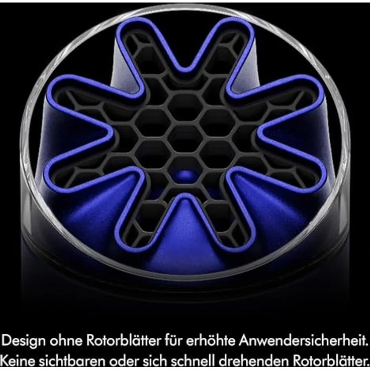 Dyson Hushjet Mini Cool, Tragbarer Ventilator mit 40 W, Dunkelblau, 5 Geschwindigkeitsstufen, 360° Luftstrom – Bild 5