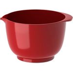 Rosti Margrethe Rührschüssel 2 Liter, Bruchsichere Backschüssel aus Recycelbarem Kunststoff, Rot