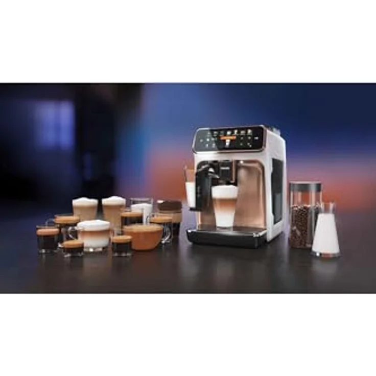 Philips Kaffeevollautomat EP5443/70 5400 Series, 12 Kaffeespezialitäten, Chromdesign, mit LatteGo-Milchsystem und TFT-Display – Bild 6
