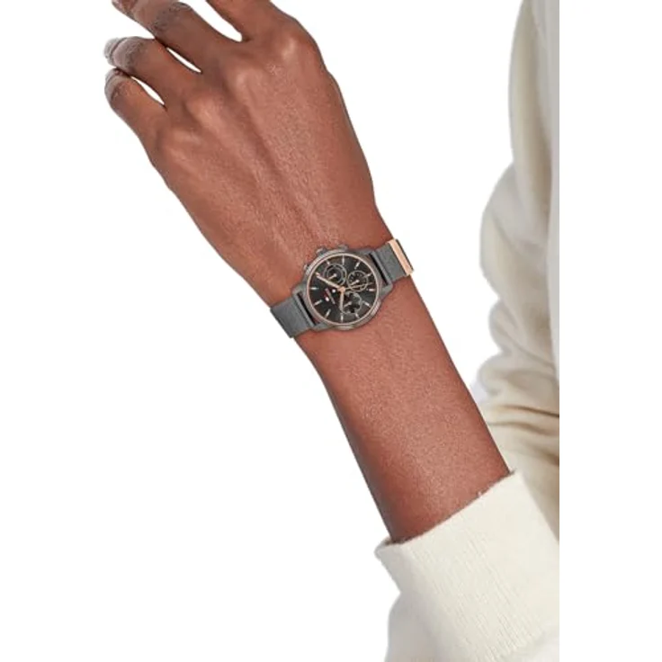 Tommy Hilfiger BLAKE 1782810, Multifunktionsuhr Damen, Quarzuhr mit Edelstahlarmband, analog – Bild 2