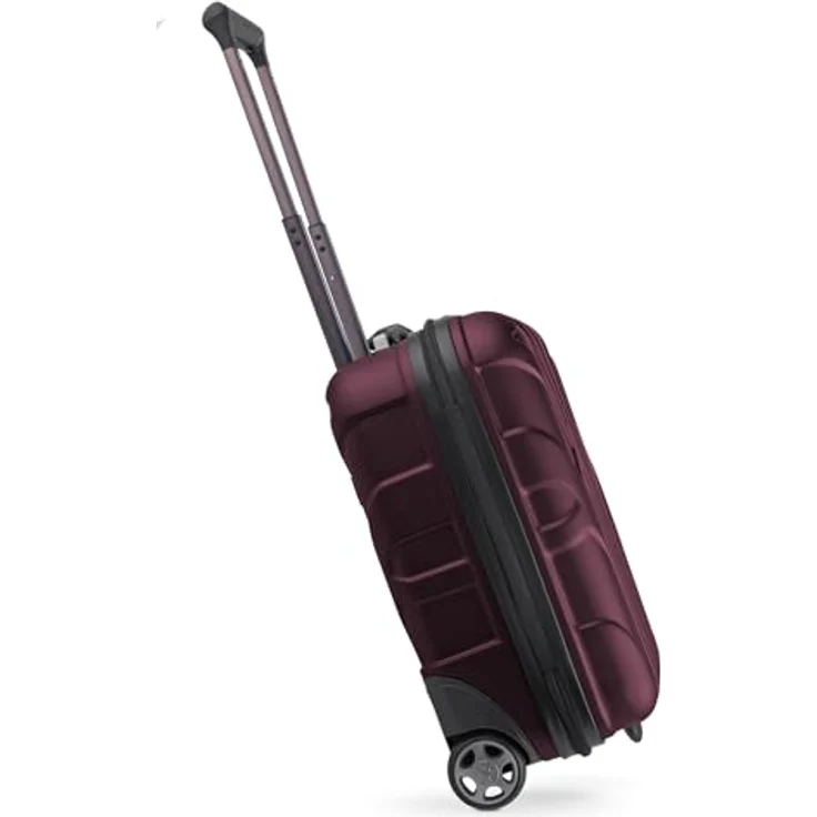 Suitline Handgepäckkoffer S1, EasyJet Trolley 30 L, 2 Rollen, 45x36x20 cm, Underseat - Mattschwarz – Bild 4