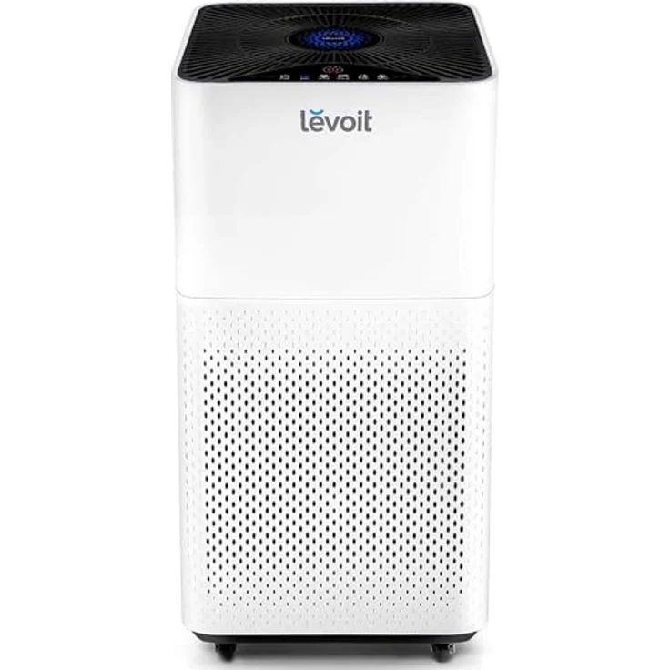 Levoit LV-H135 Air Purifier, Luftreiniger, für bis zu 43 m², CADR 360 m³-h, H13 HEPA-Filter, Luftqualitätssensor, Schlafmodus, Timer, weiß – Bild 2