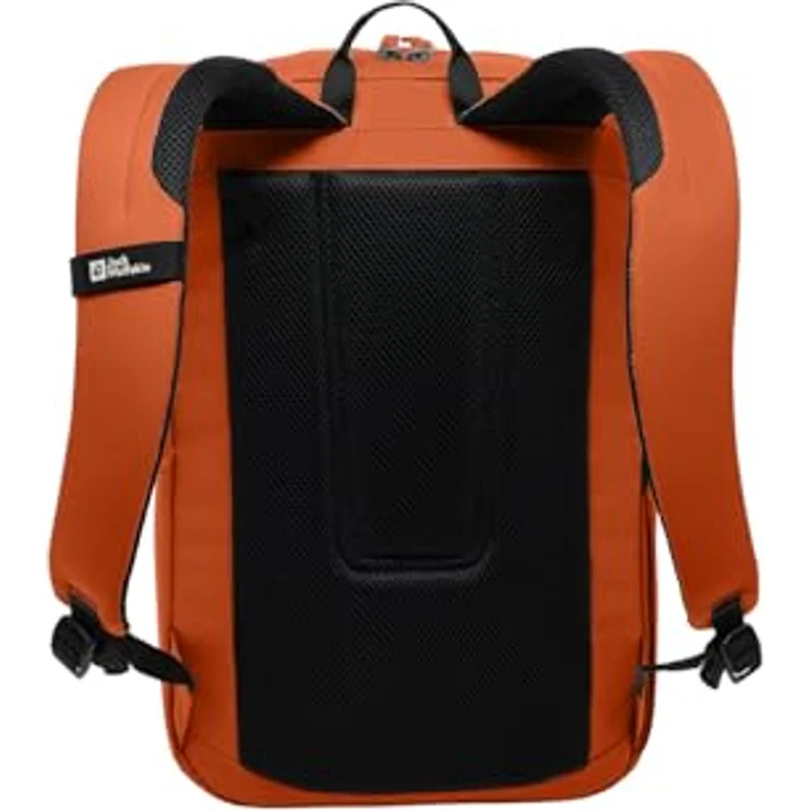 Jack Wolfskin Daypack TERRACADE, 24 Liter Rucksack mit gepolsterter Laptophülle und strapazierfähigem CROSSRIP 300D RE, schwarz – Bild 2