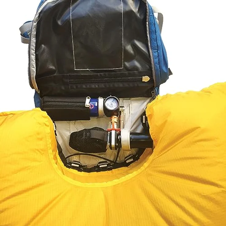 K2 FLOAT 32 Tourenrucksack, vollausgestattet mit originalem Float Lawinen Airbag, schwarz - radioaktive lime – Bild 5