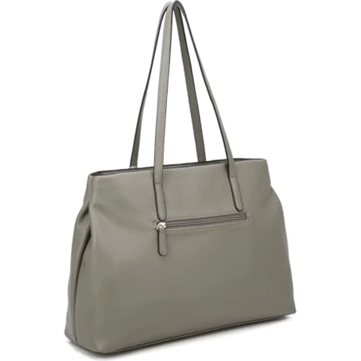 L.Credi Polly Shopper Tasche, 39 cm, braun, aus 100% Polyurethan, ideal für Einkäufe – Bild 4