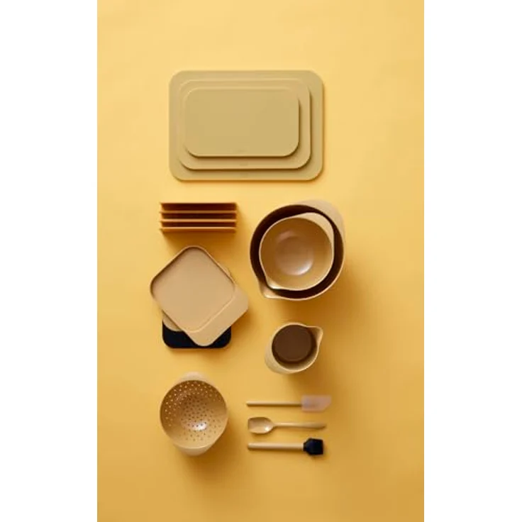 Rosti Choptima Schneidebrett Set, 3er-Set, Hygienisch, Spülmaschinenfest, aus Kunststoff, Curry – Bild 3