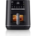 Braun MultiFry 5 HF5073IBK, 3-in-1 Heißluftfritteuse, 6L Airfryer, 80-220°, 20 Programme, Touch-Bedienung, RealOven-Technologie, 2000W, Schwarz