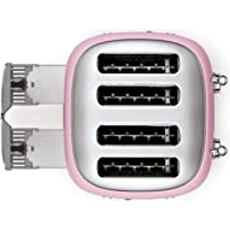 Smeg TSF03PKEU 4-Scheiben-Toaster, 2000W, 6 Bräunungsstufen, Metall, pink – Bild 4