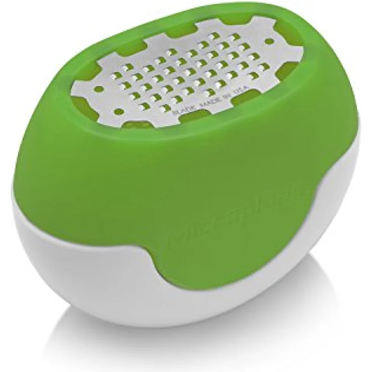 Microplane Zester Reibe Fein Flexi Zesti Grün Edelstahl Silikon für Zitrone, Orange und andere Zitrusfrüchte – Bild 3