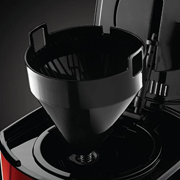 Russell Hobbs Digitale Kaffeemaschine Luna rot, bis 12 Tassen, 1,5l Glaskanne, programmierbarer Timer, Warmhalteplatte, Abschaltautomatik, 1000W, Filterkaffeemaschine 23240-56 – Bild 4