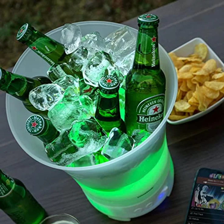 LED-Eiskübel mit wiederaufladbarem Lautsprecher Sonice InnovaGoods – Bild 8