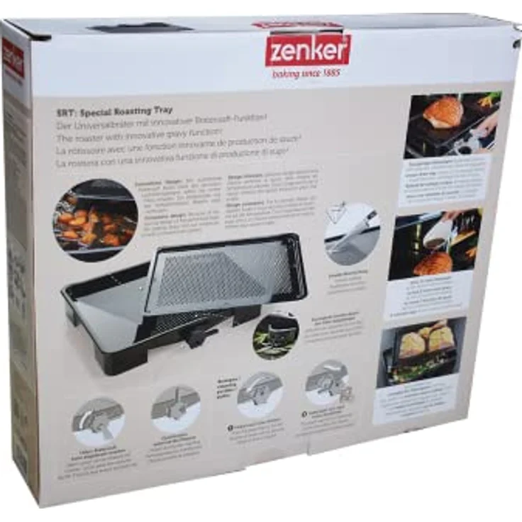 Zenker Universalbräter SRT, Bratpfanne mit patentierter Bratensaft-Funktion, 39 x 33 cm, 3 l, emaillierte Oberfläche – Bild 7