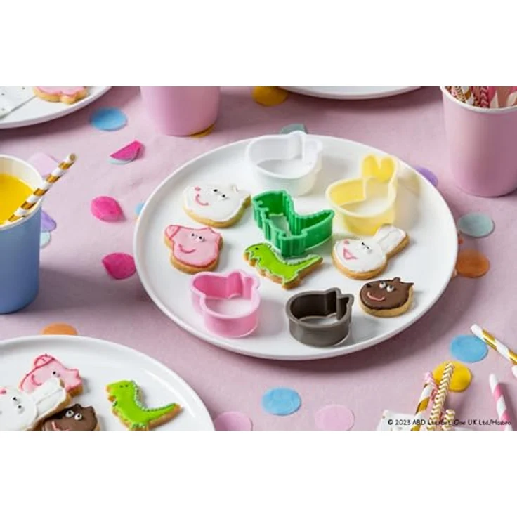 Dr. Oetker Ausstecher Peppa Wutz – Süße Ausstechform mit Lieblingsfiguren für Kindergeburtstage und Backen mit Kindern, spülmaschinenfest – Bild 2