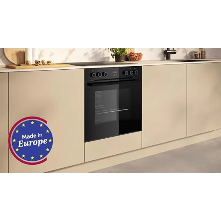 NEFF EDX4IB0 Herd-Set, E1CCD2AK4 Einbauherd 60 x 60 cm mit EasyClean, CircoTherm, LED-Display & M66SBX1L0 Induktionskochfeld mit Flex Induction und Powerstufe, Edelstahlrahmen – Bild 2