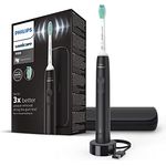 Philips Sonicare 3100 Series Elektrische Schallzahnbürste mit Drucksensor und BrushSync-Technologie, schwarz (Modell HX3673/14)