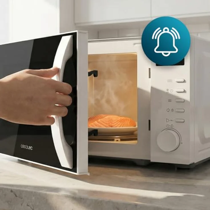Cecotec Proclean 5005, Solo-Mikrowelle mit 20 l und 700 W, kompaktes Design, Edelstahl/Schwarz – Bild 7