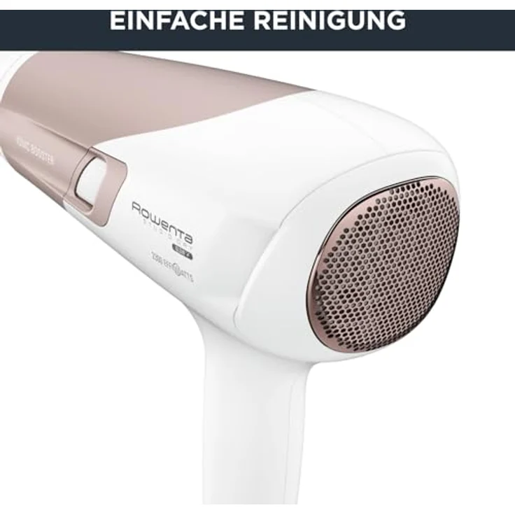 Rowenta CV5830 Studio Dry Haartrockner (2100 Watt, 3 Temperatur- und 2 Geschwindigkeitsstufen, Ionenfunktion, Kaltlufttaste) Weiß-Roségold – Bild 6