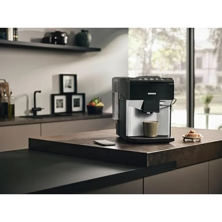 Siemens EQ500 TP511R01, Kaffeevollautomat mit CoffeeSelect Display, integriertem Milchsystem und Aromadouble Shot, Schwarz – Bild 5