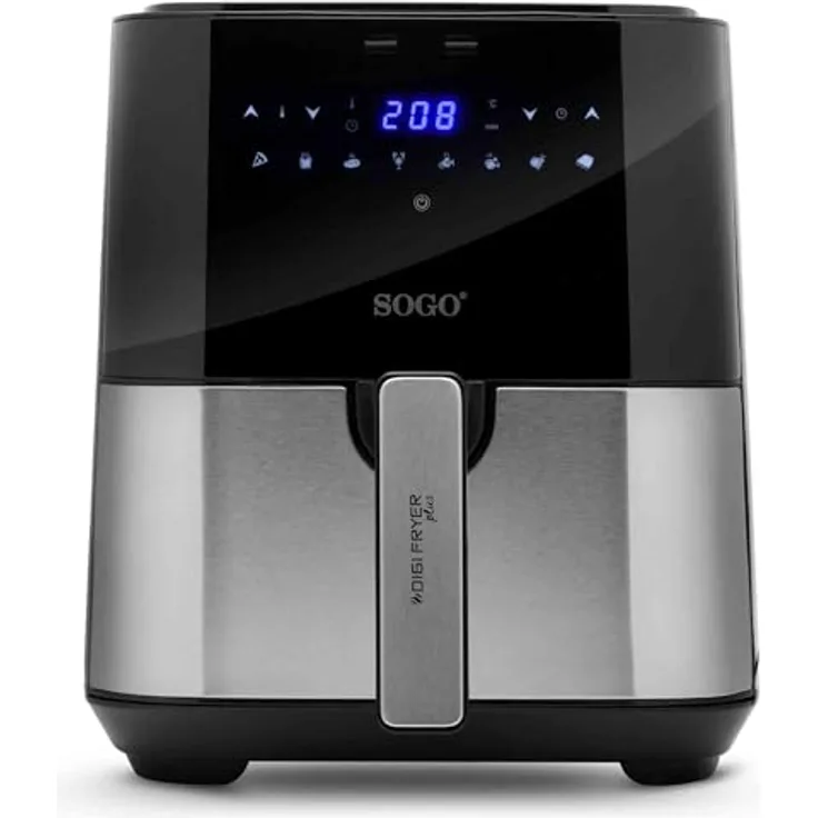 SOGO Air Fryer Serie Fritteuse ohne Öl, 5 Liter, 1450 W