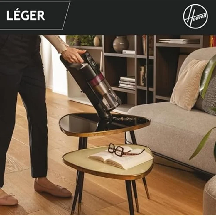 Hoover Akku-Stielstaubsauger Hoover HF1 Plus Akkustaubsauger mit Flex-Rohr, bis zu 45 Minuten Akkulaufzeit, LED-Licht zur Schmutzerkennung – Bild 3