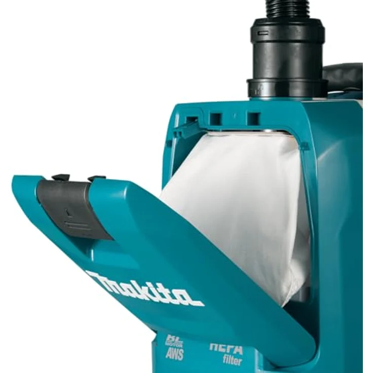 Makita VC009GZ01 Akku-Rucksackstaubsauger 40V max. mit AWS (ohne Akku, ohne Ladegerät), Petrol/Schwarz – Bild 9