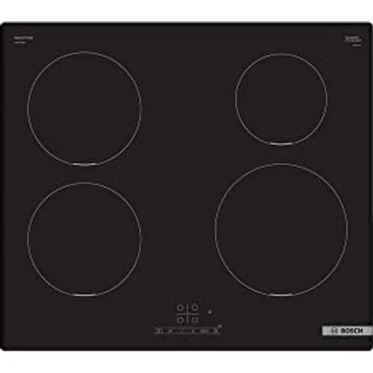 Bosch Serie 4 PUE611BB5E Kochfeld Integriert Zonen-Induktionskochfeld 4 Zone(n), Glaskeramikkochfeld Einbau, Schwarz