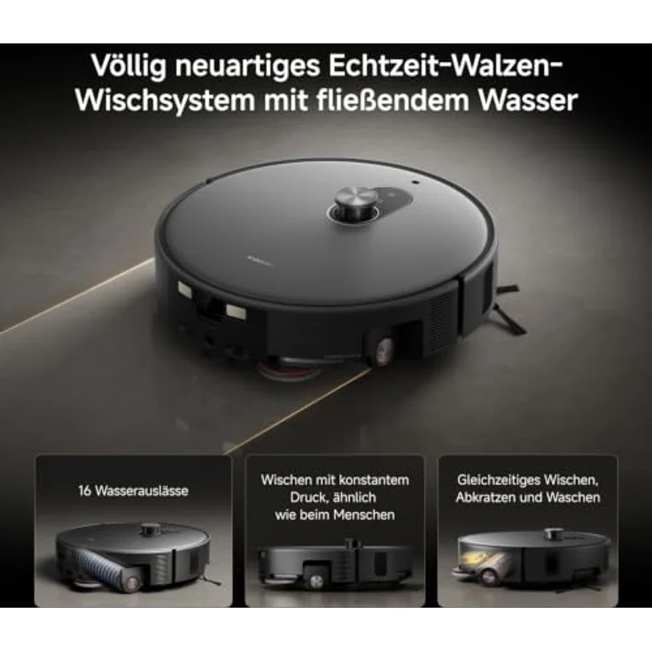 Xiaomi Robot Vacuum 6 Max, 35.000Pa Saugkraft, 6cm Hindernisüberwindung, Dreifachwalze, selbstreinigende Station – Bild 3