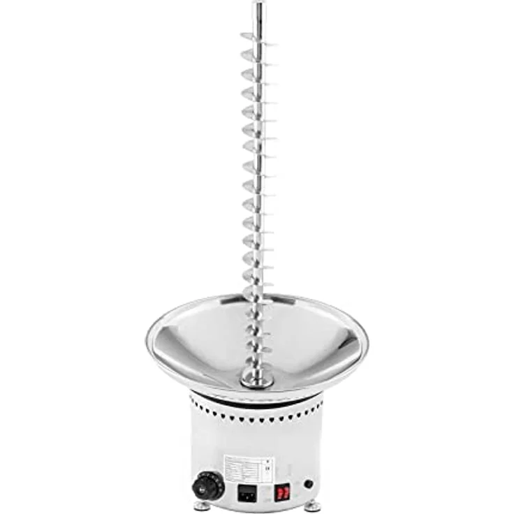 Royal Catering RCCF-65W4 Schokobrunnen Edelstahl Schokofondue Schokoladenbrunnen (6, kg, 5 Etagen, 250 W) – Bild 3