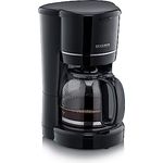 SEVERIN Filterkaffeemaschine mit Glaskanne, Kaffeemaschine für bis zu 10 Tassen, Filtermaschine mit Glaskanne und Permanentfilter, schwarz, KA 4320