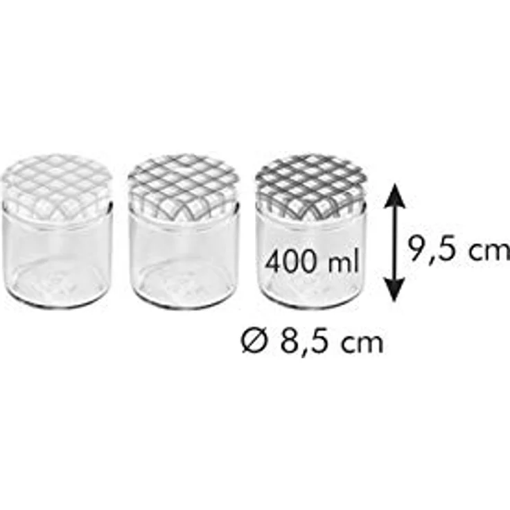 Tescoma 895114 Einmachglas 400 ml, transparent-Spitze Mehrfarbig, 3 Einheiten – Bild 6
