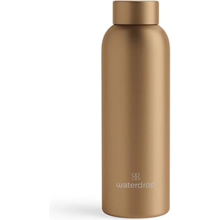 waterdrop MICRODRINK Steel Bottle 600ml isolierte Trinkflasche auslaufsicher | Thermosflasche 24h kalt, 12h heiß | doppelwandige Edelstahl Wasserflasche | bruchsicher | Kohlensäure geeignet – Bild 1