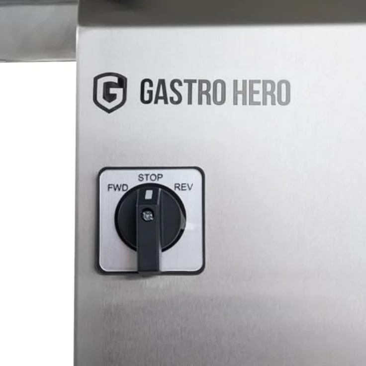 GastroHero Fleischwolf FWE, leistungsstarker Fleischwolf mit 220 kg/h, 1100 W, Edelstahl AISI 201 – Bild 6